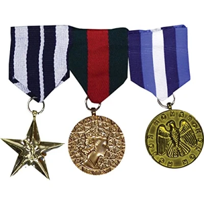Image of Army Soldier Armed Forces Xmas Party Combat War Hero 3 Piece Military Medal Uk