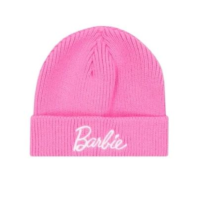 Image of Barbie Hat Kids Beanie Knitted Girls Hats Winter Girls‘ &amp; Caps One Size Pink