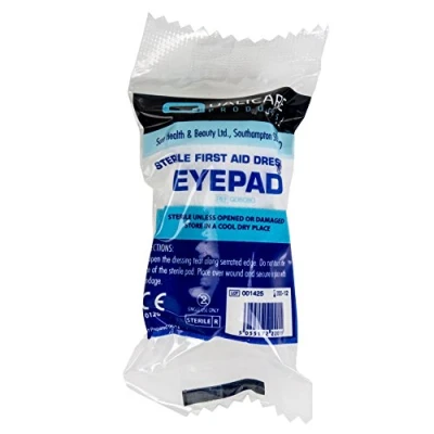Image of 2X Premium HSE/CE Eye Bandages Sterile First Aid Dressings Injury/Cut/Wound Patch Pads