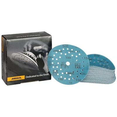 Image of Mirka Galaxy Epoxy Sandpaper 125 mm Hook &amp; loop Grit 150 for Sanding Resin, Wood, Epoxy, Rivertable / 50 Pcs Discs