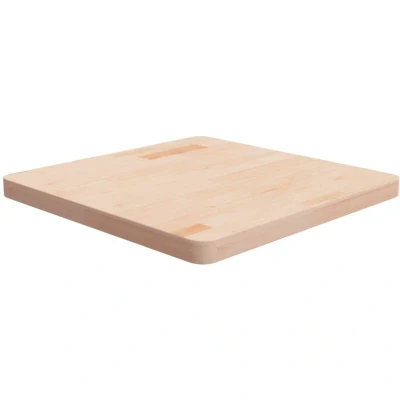 Image of vidaXL Square Table Top 60x60x4 cm Untreated Solid Wood Oak