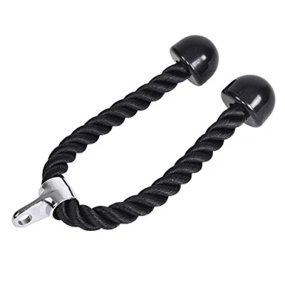 Image of VGEBY Rope Cable Attachment, Triceps Sport Press Attachment Tie Bicep Tension Pull Down for Bodybuilding, Gym Strength Training Supplies Competitive Movement