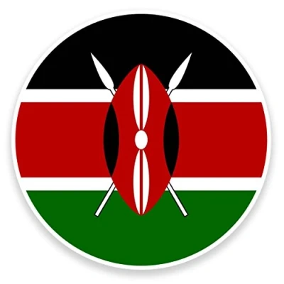 Image of 2 x 10cm/100mm Kenya Vinyl Sticker Decal Laptop Travel Luggage Car Bike Sign Fun #9152