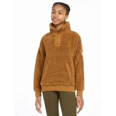 Image of LeMieux Young Rider Tia Teddy Fleece Jacket Ginger 13 14 Years