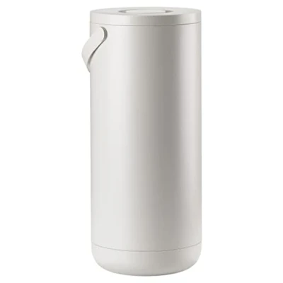 Image of Zone Circular Rubbish Bin, Diameter 31.5 x 65.5 cm, 35 Litres, Warm Grey