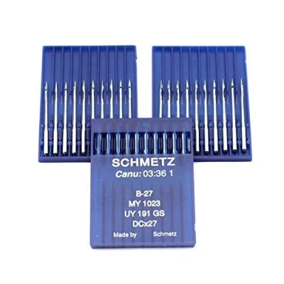 Image of Schmetz B 27 DCX27MY 1023 Industrial Serger Overlock Machine Needles 30 Pack (Singer Size 14 (Metric 90))