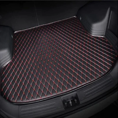 Image of WQIUTT Car Boot Mats for Mazda 2 2015 2024,Custom Made Leather Liner Rear Trunk Protector Mat Waterproof Anti Scratch Interior Accessories,D