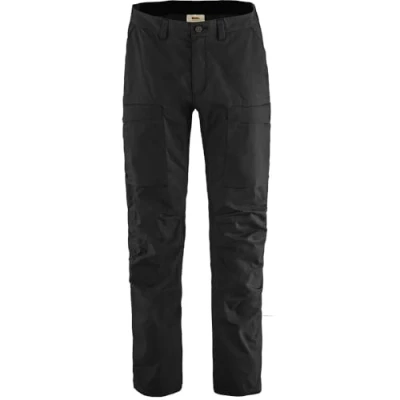 Image of FJALLRAVEN 12200164 550 Abisko Hybrid Trail TRS M Pants Men&#039;s Black Size 52/R