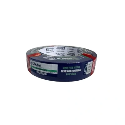 Image of Blue Dolphin Painters Masking Tape Roll 25mm x 50m Easy Removal