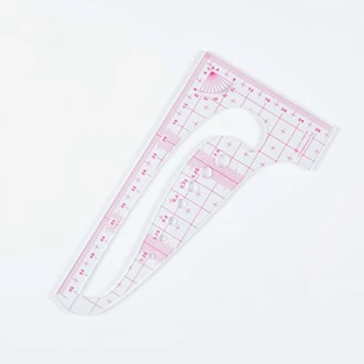 Image of DIHAN #3524 1/4 Scale Metric Triangle Ruler, Sewing Tailor Ruler Vary Form Fashion Design Pattern Making Tailoring Garment