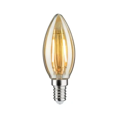 Image of Paulmann 330028740 LED lamp Candle Filament E14 DC 24V 140lm 2W 1900K Gold dimmable