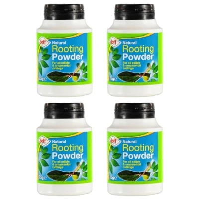 Image of 4 x Natural Rooting Powder 75g White Formula Maintains Foster Healthy &amp; Strong Roots Ideal for All Edible Plants Ornamental Cuttings Grafting Robust Root Growth