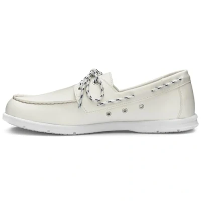 Image of Sebago Men&#039;s Jackman Boat Shoe, White, 6.5 UK