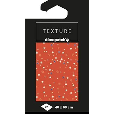 Image of Decopatch TD868C Pouch 1 sheet of printed paper foil effect Hot Metallic Customize Modernize DIY and Creative Hobbies 60x40 cm