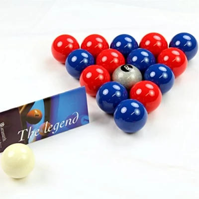 Image of Aramith EXCLUSIVE Premier SILVER 8 BALL Edition Red &amp; Blue Pool Balls