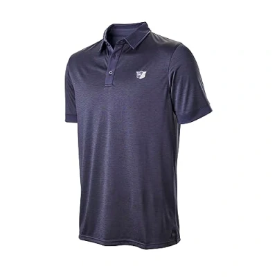 Image of Wilson Staff Men&#039;s Golf Polo Shirt, Stripe Heather Polo, Short sleeve, Polyester / Elastane