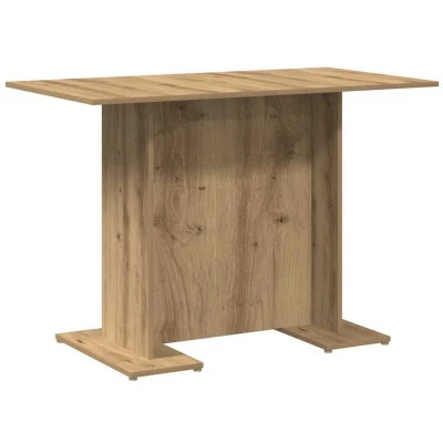 Image of vidaXL Dining Table Artisan Oak 110x60x75 cm Engineered Wood