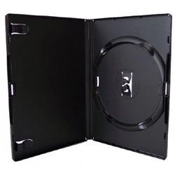 Image of (Pack of 10) Trade Media Genuine Amaray Single DVD Black Cases 14mm Spine Holds 1 disc