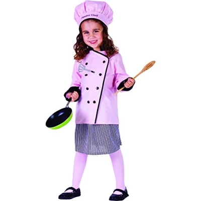 Image of Dress Up America Little Pretty Master Girl Chef Costume Beautiful Set for Role Play