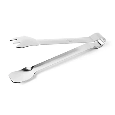 Image of Vogue Food Tongs 8In 35X210mm Stainless Steel Kitchen Serving Utensil