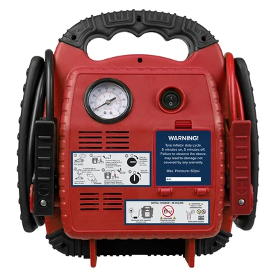 Image of Sealey RoadStart Emergency Jump Starter with Air Compressor 12V 900 Peak Amps