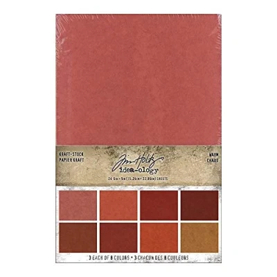 Image of Tim Holtz Idea Ology Kraft Stock Warm 6&quot; x9&quot;