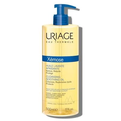 Image of Uriage Xémose Cleansing Soothing Oil 500ml Face &amp; Body Wash for Dry Skin, Prone To Atopy Cleanses, Nourrishes Provides Long lasting Comfort Fragrance Soap free Physiological pH