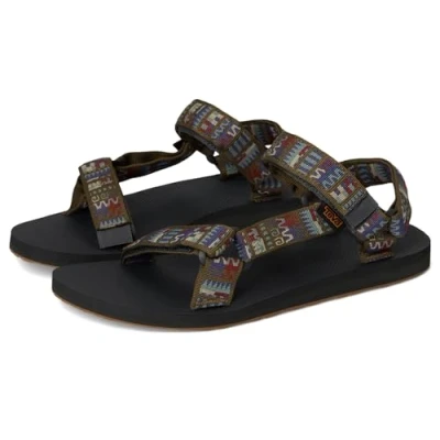 Image of Teva Women&#039;s Midform Universal Sandal, Geo Mashup Olive, 9 UK
