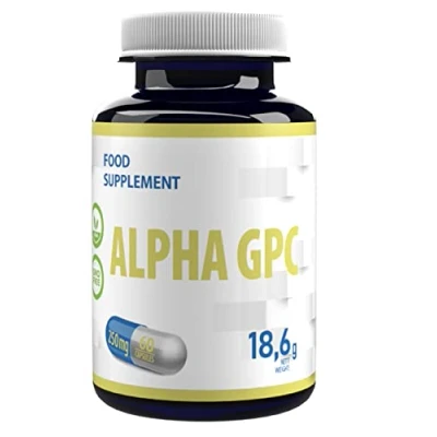 Image of Alpha GPC Choline 500mg Serving 60 Vegan Capsules, 3rd Party Lab Tested, High Strength Supplement, No Fillers or Bulkers, Gluten and GMO Free
