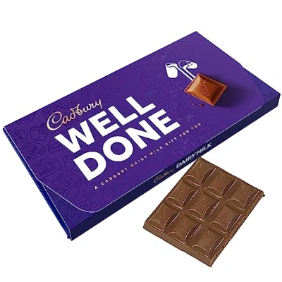 Image of Cadbury Well Done Dairy Milk Chocolate Bar With Gift Envelope