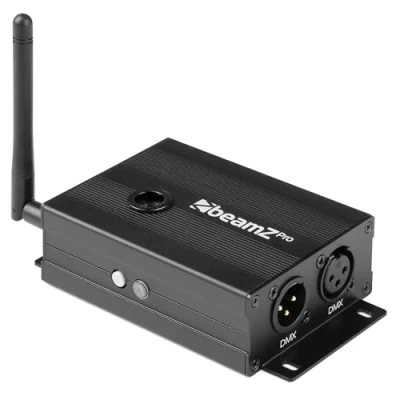 Image of BeamZ Professional WTR10 Hybrid Wireless DMX Transmitter and Receiver for Lighting