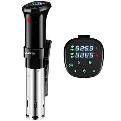 Image of KEAWEO Sous Vide, Vide Machine Thermal Immersion Circulator Water Baths, Low Temperature Slow Cooking, Accurate Timer Control, Fast Heating, Stainless Steel, Quiet, Sou Cooker