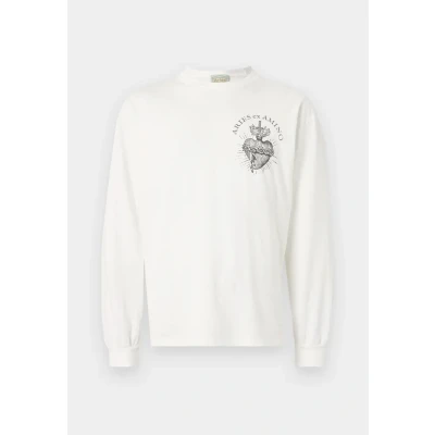Image of Aries Faded EX Amino TEE Long sleeved top, Men&#039;s, Size: Medium, Off white
