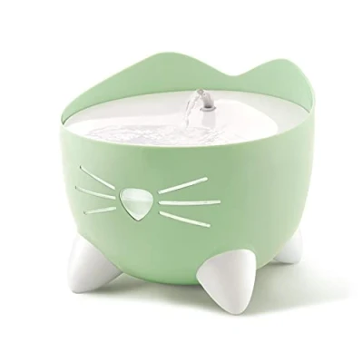 Image of Catit PIXI Cat Drinking Fountain, Running Water Green