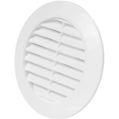 Image of Vent Systems 70 mm / 2.75&quot; Inch White Door Air Register Ventilation Grille Indoor Grates Bathroom, Cabinet, Garage Through The Cover