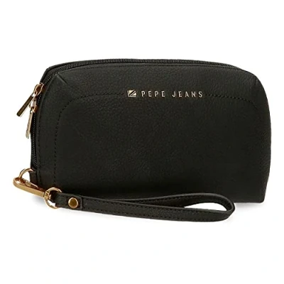Image of Pepe Jeans Diane Black Handbag 20x11x4 cms Synthetic leather
