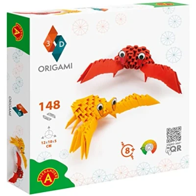Image of Alexander Origami 3D 501820 Crab Beautiful Paper Sculptures with Patented Components and Comprehensible Building Instructions 148 Pieces 12 x 10 5 cm from 8 Years