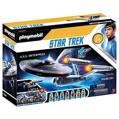 Image of Playmobil Star Trek 70548 U.S.S. Enterprise NCC 1701, With AR app, light effects and original sounds, 10 99 years