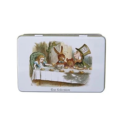 Image of New English Teas Alice in Wonderland Tea Tin with 100 Teabag Selection
