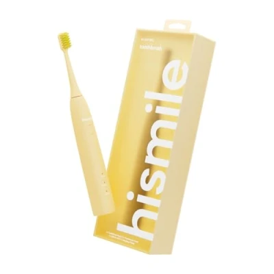 Image of Hismile Electric Toothbrush, 3 Brushing Modes, Smart Timer, Rechargeable, Soft Tapered Bristles, Mode Memory (Yellow)