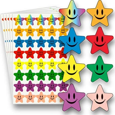 Image of Innoveem Star Stickers For Reward Chart 200 Colourful Children To Praise Good Work And Behaviour Easy Peel Small Teachers, Potty Training &amp; More