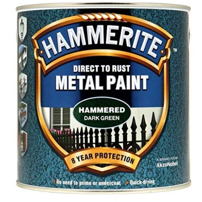 Image of Hammerite Metal Paint Hammered 2.5L Dark Green (312285)