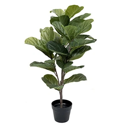 Image of GreenBrokers Artificial Real Touch Fiddleleaf Tree x 33 leaves 93cm