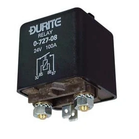 Image of Durite Relay Heavy Duty Make/Break 100 amp 24 volt
