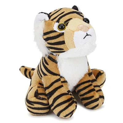 Image of Zappi Co Children&#039;s Soft Cuddly Plush Toy Animal Perfect Snuggly Playtime Companions for Children (12 15cm /5 6&quot;) (Tiger)