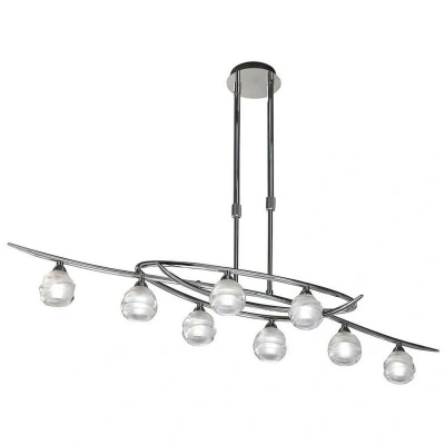 Image of Loop Telescopic 8 Light G9 ECO Line, Polished Chrome
