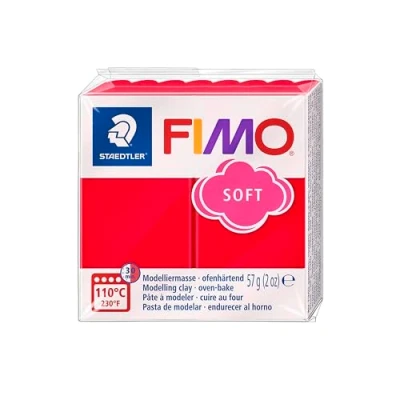 Image of STAEDTLER SG Education Fimo 8020 24 Soft Modelling Clay, 57 g, Indian Red