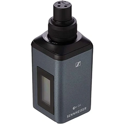 Image of Sennheiser wireless mic plug on transmitter SKP 100 G4