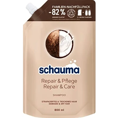 Image of Schwarzkopf Schauma Shampoo Refill Pack Repair &amp; Care 800 ml