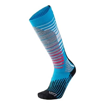 Image of UYN S100155 SKI SNOWBOARD Socks Women&#039;s Turquoise/Black 40